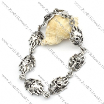 Stainless Steel Skull bracelet - b000547