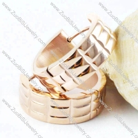 Gold Plated Polishing Stainless Steel Earring - e000018