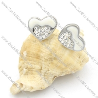 Stainless Steel Heart Earrings -e000150