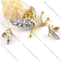 Cute Butterfly Stainless Steel jewelry set-s000040