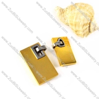 Yellow Gold Stainless Steel Couple Pendants - p000009