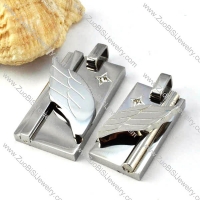 Wing Stainless Steel Couple Pendants - p000065