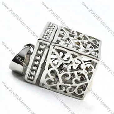 Silver Casket Stainless Steel Pendant - p000091