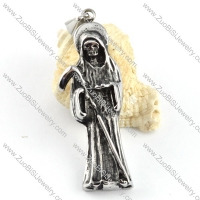 Stainless Steel Ghost Pendant - p000133