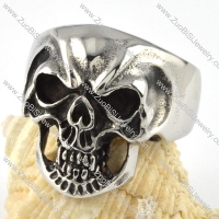 Ugly Stainless Steel Skull Ring - r000062