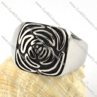 Stainless Steel Rose Flower Ring - r000070
