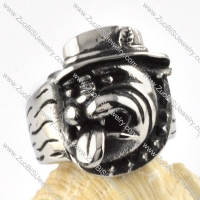 Pekingese Ring in Stainless Steel - r000083