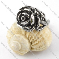 Casting Rose Ring in Stainless Steel - r000273