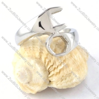 Silver Wrench Ring in Stainless Steel for Levering - r000300