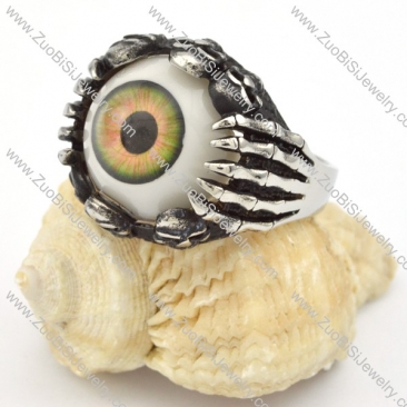 Ugly Stainless Steel Eye Ring - r000320