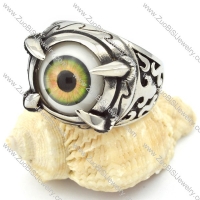 Unique Stainless Steel Eye Ring - r000322