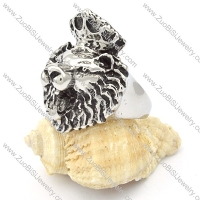 Stainless Steel Lion Ring -r000358