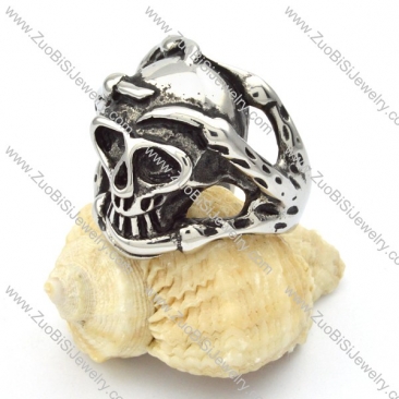 Stainless Steel Skull Exaggerated Rings -r000419