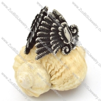 Stainless Steel Feather Rings -r000439