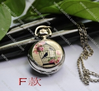 Fashion Rhidoum Bird Pocket Watch Chain - PW000049-6