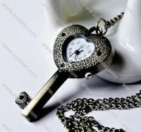 Vintage Heart Shaped Key Pocket Watch Chain - PW000077