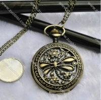 Classical Dragonfly Pocket Watch Necklace Chain -PW000110