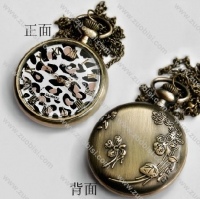 Pocket Watch with Leopard print Face -PW000149