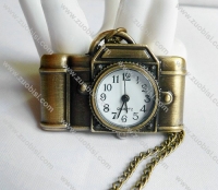 Cute Antique Brass Camera Pocket Watch PW000220