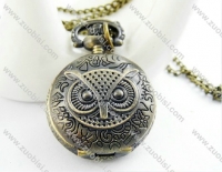 Large Owl Pocket Watch Necklace -PW000306