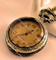 Classical Big Brown Facted Pocket Watch for Gift -PW000336