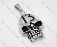 Stainless Steel Skull Pendant -JP010024