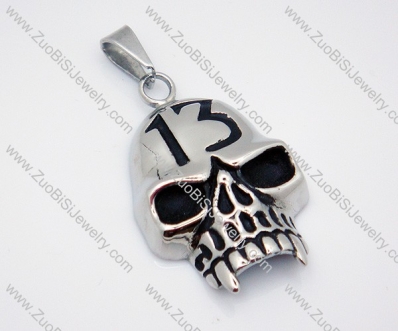 Stainless Steel Skull Pendant -JP010024