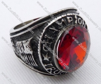 Stainless Steel Stone Ring -JR010045