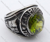 Stainless Steel Stone Ring -JR010047