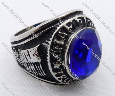 Stainless Steel Stone Ring -JR010048