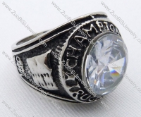 Stainless Steel Stone Ring -JR010050