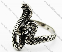 Stainless Steel Rattlesnake Ring -JR010091