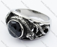 Stainless Steel Stone Ring -JR010110