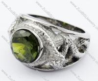 Stainless Steel Stone Ring -JR010112