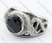 Stainless Steel Stone Ring -JR010113