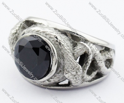 Stainless Steel Stone Ring -JR010113