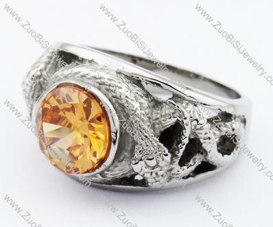 Stainless Steel Stone Ring -JR010115