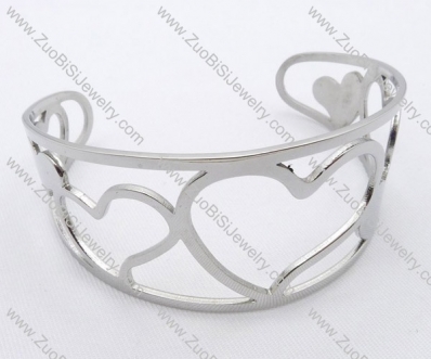 Stainless Steel Heart-shaped Bracelet -JB050077