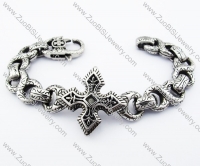 Stainless Steel Cross Bracelet - JB050294