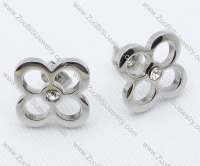 Four-leaf Clover Stainless Steel earring - JE050023