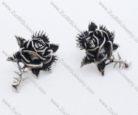 Rosa Chinensis Stainless Steel earring - JE050027