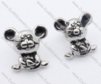 Stainless Steel Mouse Earring - JE050059