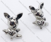 Stainless Steel Rabbit Earring - JE050062
