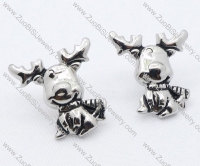 Stainless Steel Deer Earring - JE050070