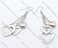 Double Hearts Stainless Steel earring - JE050133
