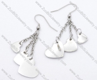 3 Hearts Stainless Steel earring - JE050142