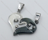 Stainless Steel Lovers Pendant -JP050286