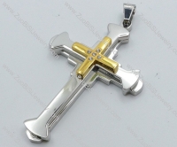 Stainless Steel Cross Pendant -JP050531