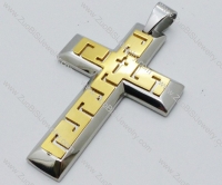 Stainless Steel Cross Pendant -JP050549