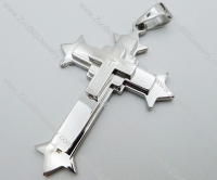 Stainless Steel Cross Pendant -JP050593